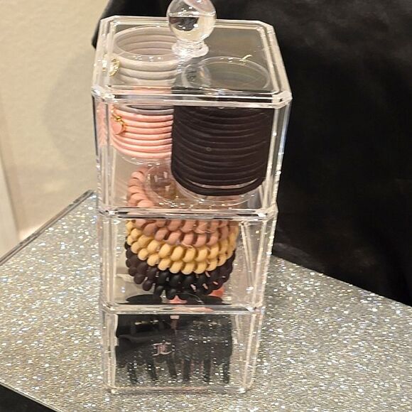 Juicy Couture Hair Accressory Collection w/Stackable Storage Container - Picture 5 of 11